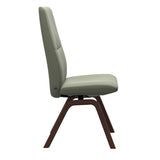 Mint High Back Dining Chair - Paloma Shadow Green - Walnut Wood - Armless