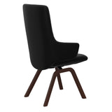 Mint High Back Dining Chair - Paloma Black - Walnut Wood - Armchair