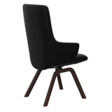 Mint High Back Dining Chair - Paloma Black - Brown Wood - Armchair