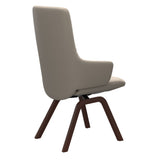 Mint High Back Dining Chair - Paloma Fog - Walnut Wood - Armchair
