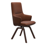 Mint High Back Dining Chair - Paloma Copper - Walnut Wood - Armchair