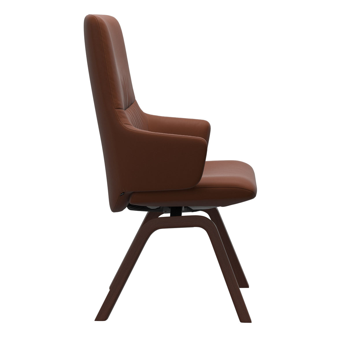 Mint High Back Dining Chair - Paloma Copper - Walnut Wood - Armchair
