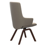 Mint High Back Dining Chair - Paloma Mushroom - Walnut Wood - Armchair