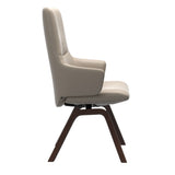 Mint High Back Dining Chair - Paloma Mushroom - Brown Wood - Armchair