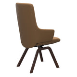 Mint High Back Dining Chair - Paloma Taupe - Brown Wood - Armchair