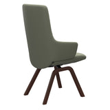 Mint High Back Dining Chair - Paloma Shadow Green - Walnut Wood - Armchair