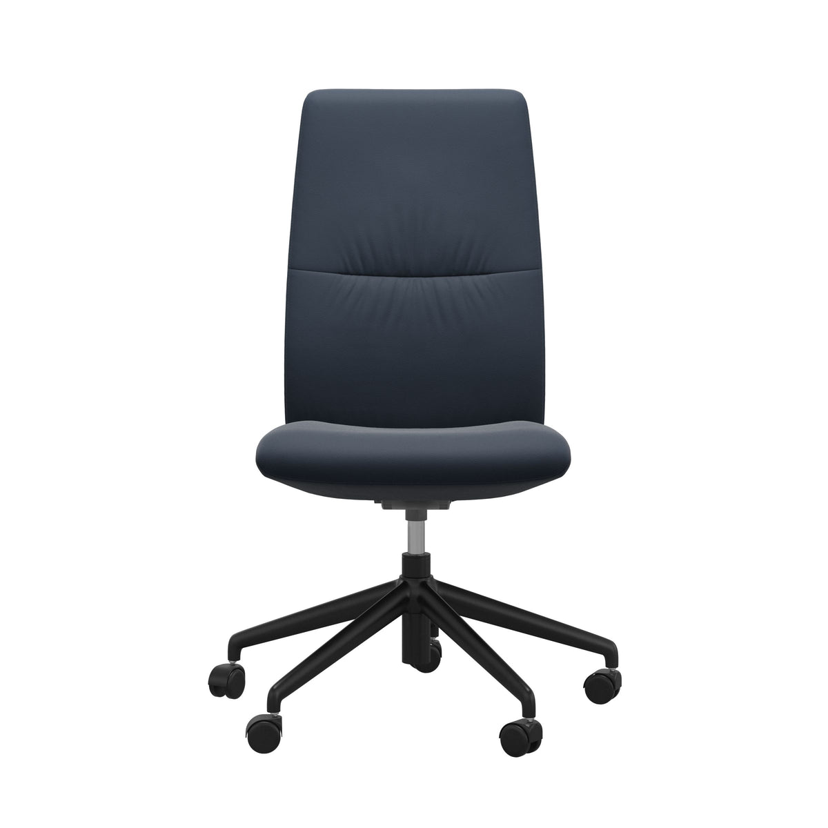Mint Home Office - Paloma Oxford Blue - High Back - Armless