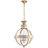 Crown Top Banded Globe Lantern
