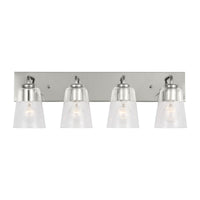 Miles Four Light Bath — Clear