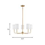 Foxdale Five Light Chandelier