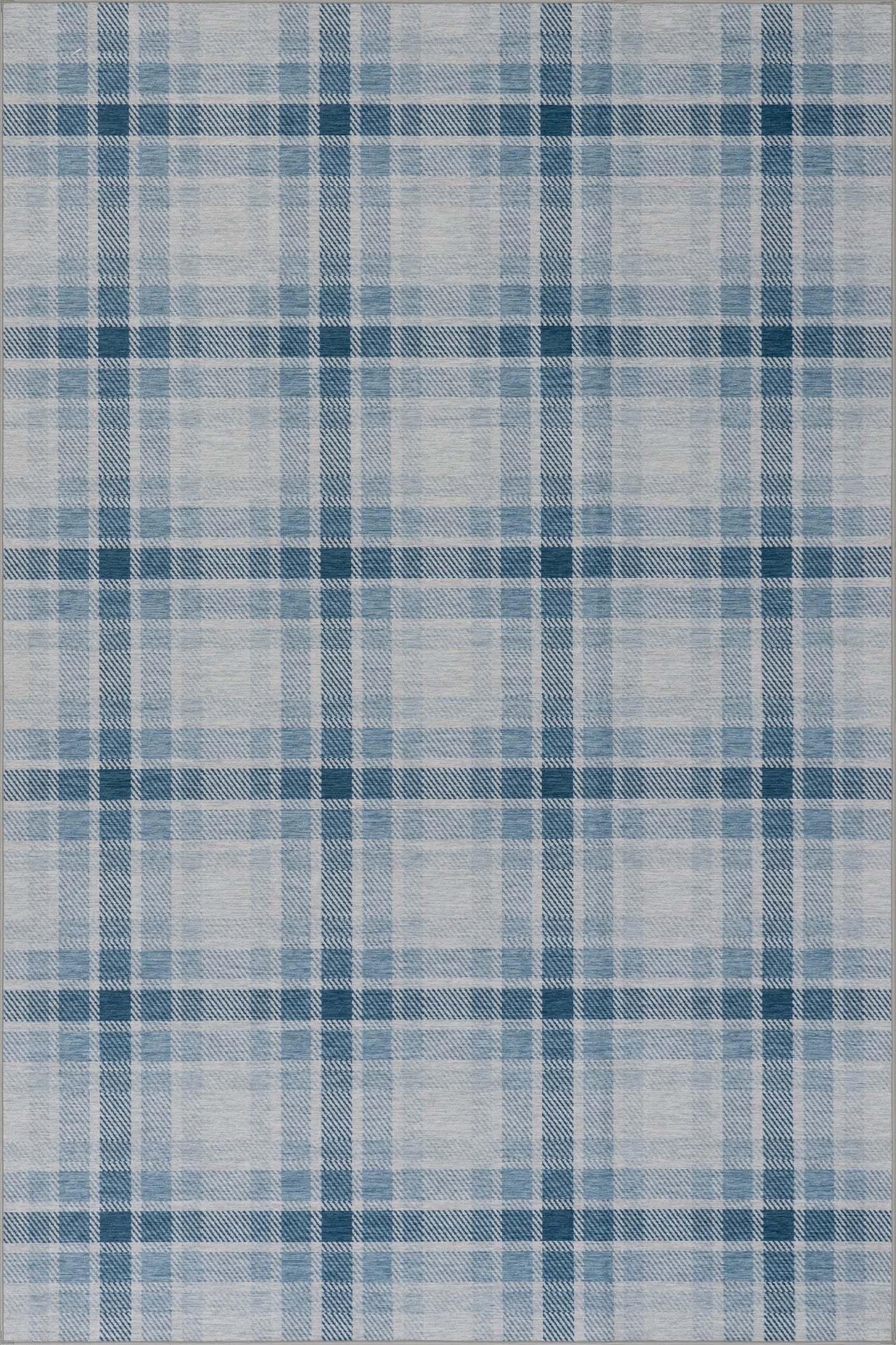 Andri Modern Plaid Machine Washable Rug