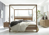 West Bros Fulton Complete Poster Canopy Bed in 89 Sand, in a room setting, view 3