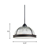 Pratt Street Prismatic Three Light Pendant