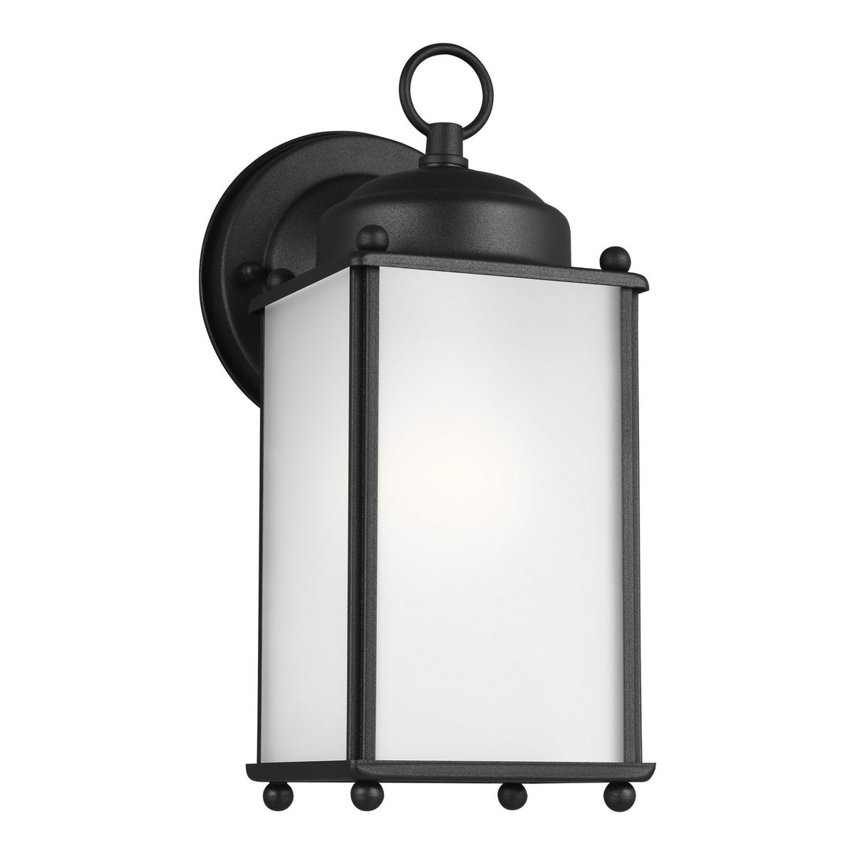 New Castle Medium Wall Lantern — Satin Etched