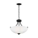 Geary Three Light Semi Flush Mount