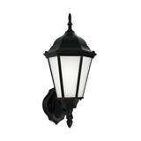 One Light Outdoor Wall Lantern — 17.00", Satin Etched