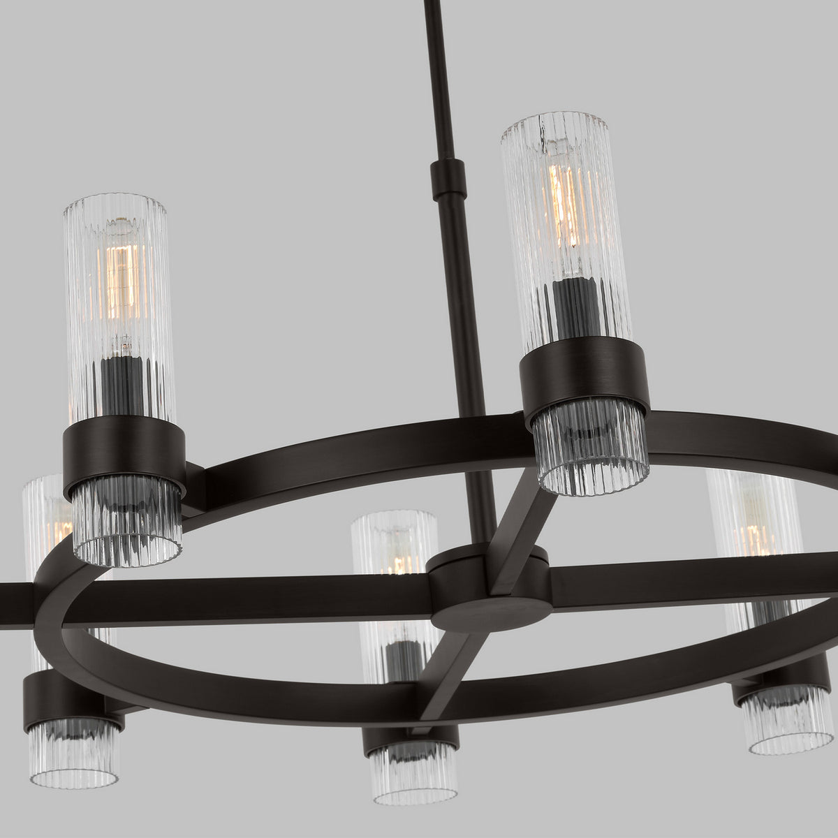Eight Light Chandelier — 33"