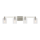 LED Bath Wall Sconce — W: 35.00" × H: 7.75" × D: 6.38"