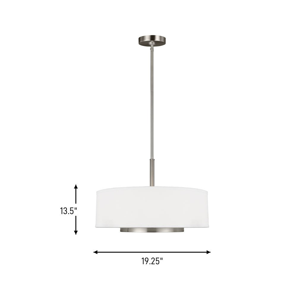 Nance Three Light Hanging Shade