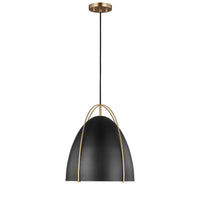 Norman Medium Pendant — Midnight Black, 75 W