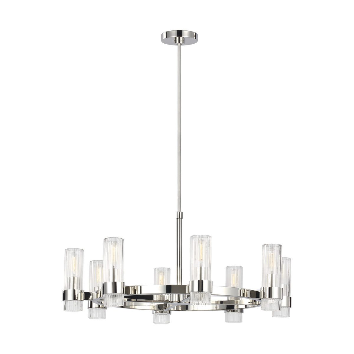 Eight Light Chandelier — 33"