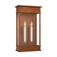 Two Light Outdoor Wall Sconce — 22.75"