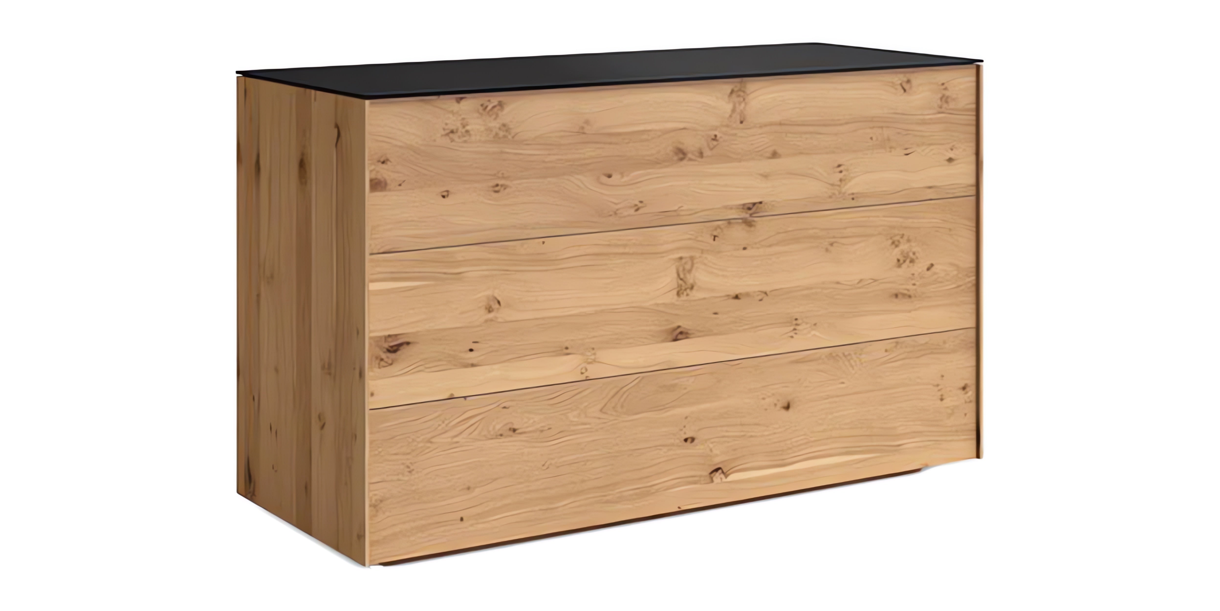 Rustic Oak with Ebony Glass | Mobican Avita Single Dresser | Valley Ridge Furniture