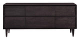 West Bros Jensen 6 Drawer Dresser in 92 Graphite