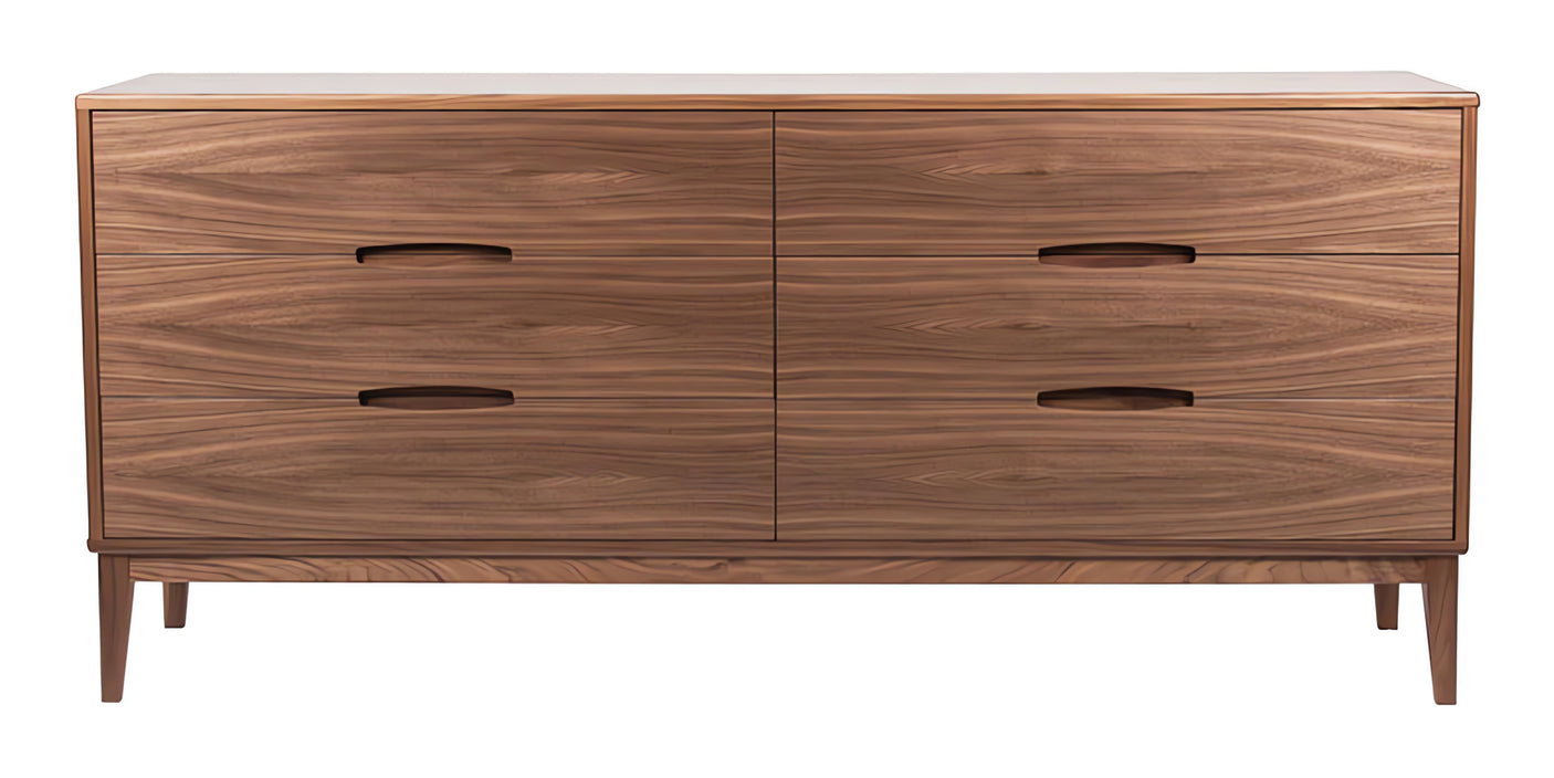 Natural Walnut | Mobican Leila Double Dresser | Valley Ridge Furniture