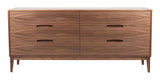 Natural Walnut | Mobican Leila Double Dresser | Valley Ridge Furniture