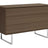 Praline on Walnut with Brushed Nickel Legs | Mobican Ophelia Single Dresser | Valley Ridge Furniture
