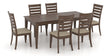 Cognac Washed Birch with Matte Finish and 7U Fabric | Canadel Gourmet 3860 Dining Set | Valley Ridge Furniture