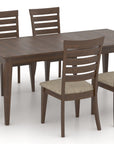 Cognac Washed Birch with Matte Finish and 7U Fabric | Canadel Gourmet 3860 Dining Set | Valley Ridge Furniture