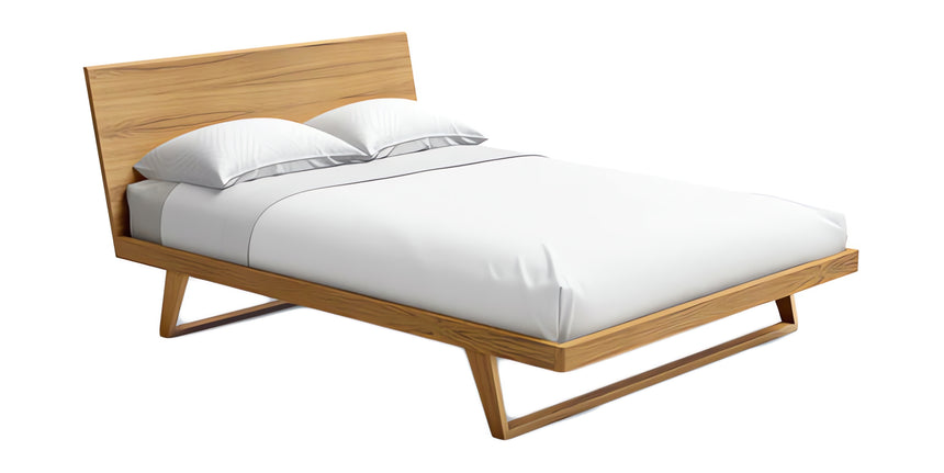 Matte Natural Teak | Mobican Malta Bed | Valley Ridge Furniture