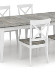 Shadow Birch and Dove White Birch with Matte Finish | Canadel Gourmet 4262 Dining Set | Valley Ridge Furniture