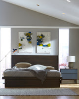 West Bros Serra Bedside Chest, beside the bed, Slate lacquer fronts