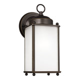 New Castle Medium Wall Lantern — Satin Etched