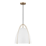 Norman Large Pendant — Matte White, 75 W