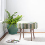 Dash & Albert Niels Handwoven Wool/Viscose Rug in Ivory, room setting