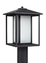 Hunnington 15" Post Lantern — Etched Seeded