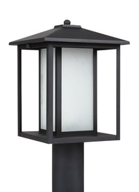 Hunnington 15" Post Lantern — Etched Seeded