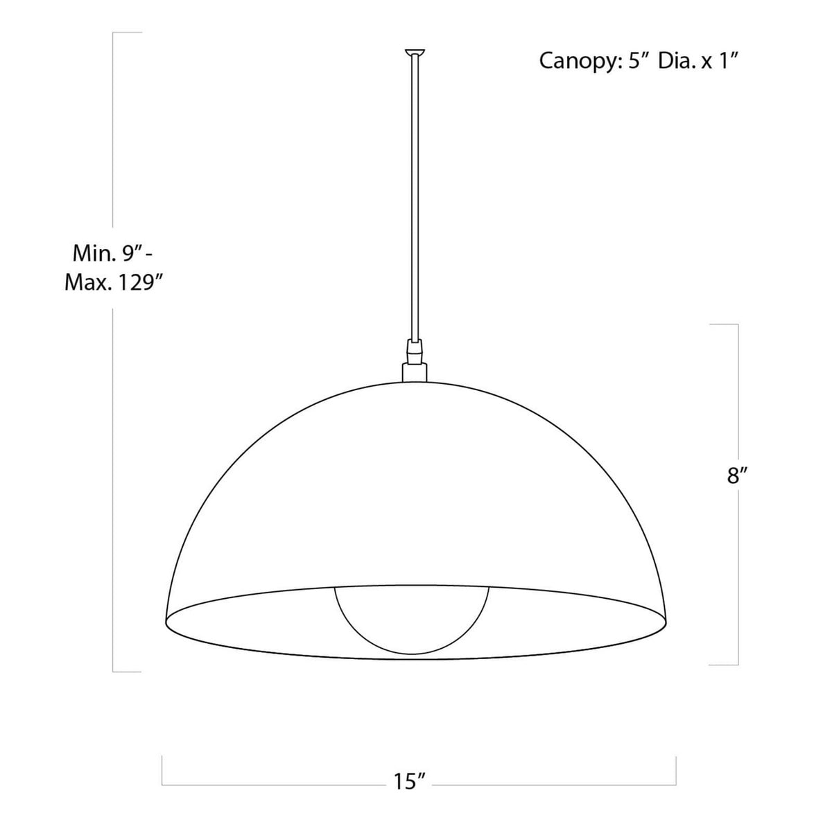 Sigmund One Light Pendant — 9.00"