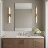 LED Bath Wall Sconce — W: 4.75" × H: 26.75" × D: 4.50"