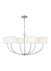 Six Light Chandelier — 17.13"