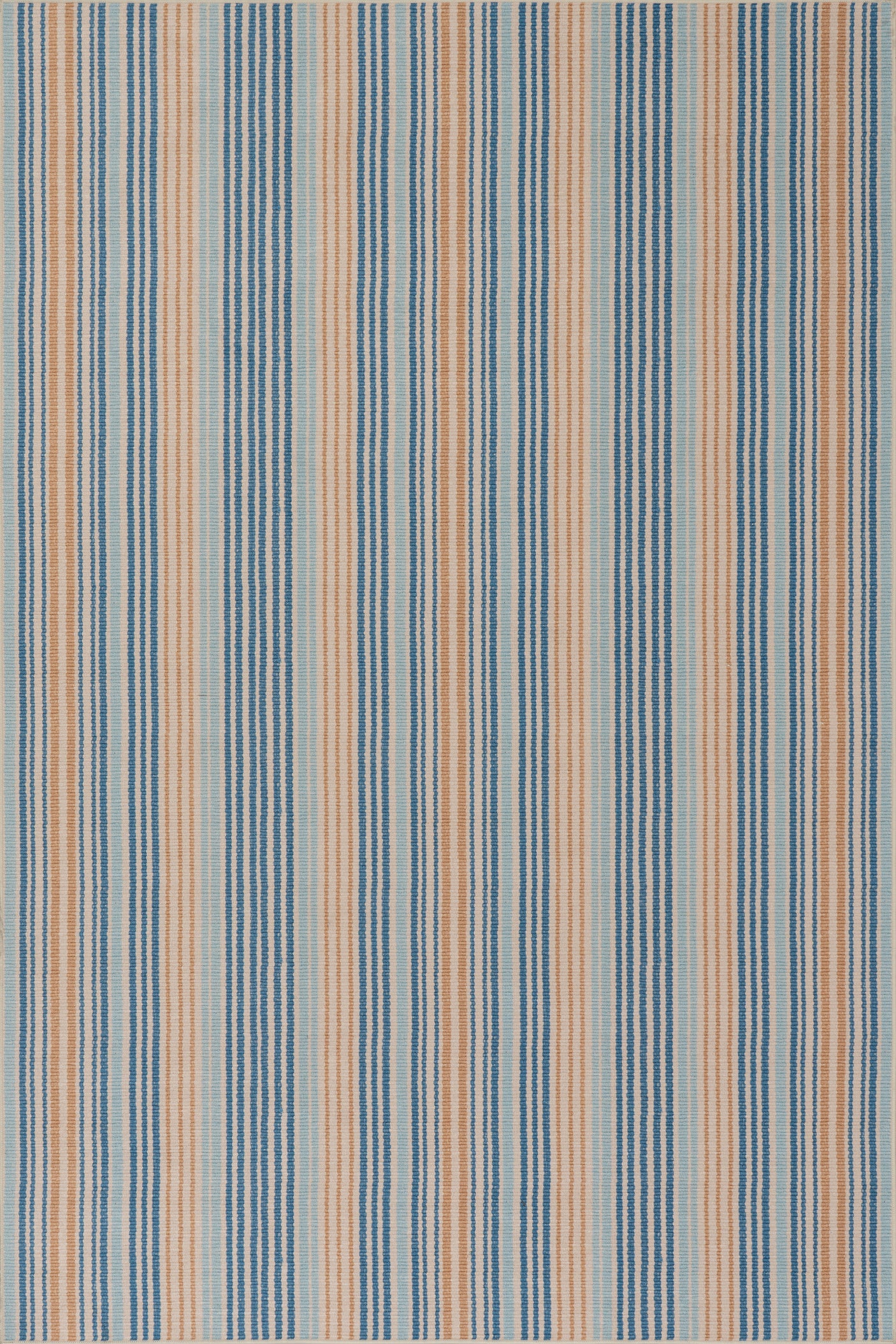 Tyne Coastal Striped Machine Washable Rug
