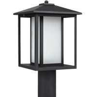 Hunnington 15" Post Lantern — Etched Seeded
