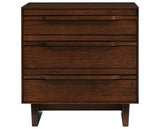 West Bros Camber Bedside Chest in 88 Umber