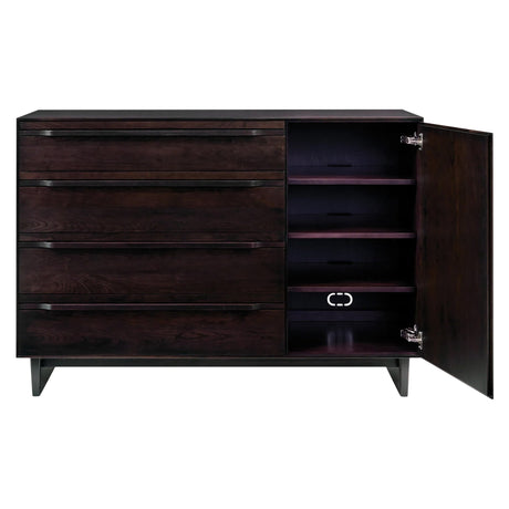 West Bros Camber Door Dresser in 92 Graphite, on white
