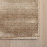 Dash & Albert Haverhill Handwoven Cotton Rug in Natural, edge detail