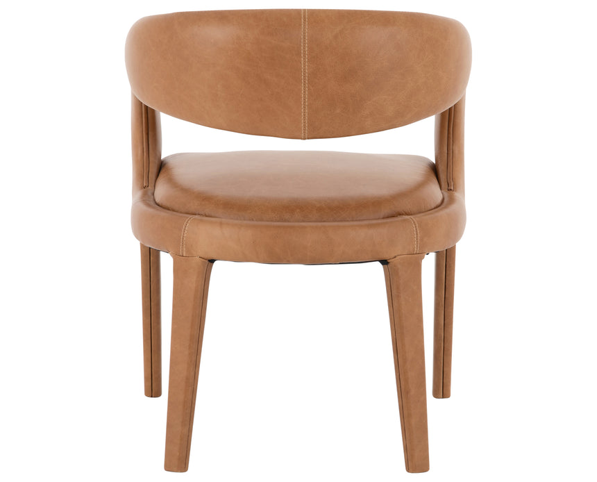 Sonoma Butterscotch Leather | Hawkins Dining Chair | Valley Ridge Furniture